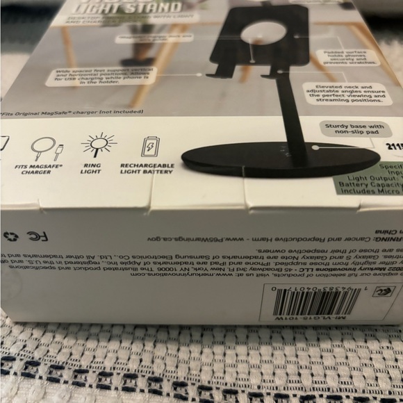 Mercury Innovations Video Call Light Stand Desktop Photo Stand W/Light NWT - Picture 6 of 9